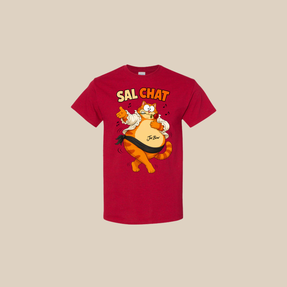T-shirt SAL-CHAT – Ti-Gus enfant/youth – Antique Cherry Red