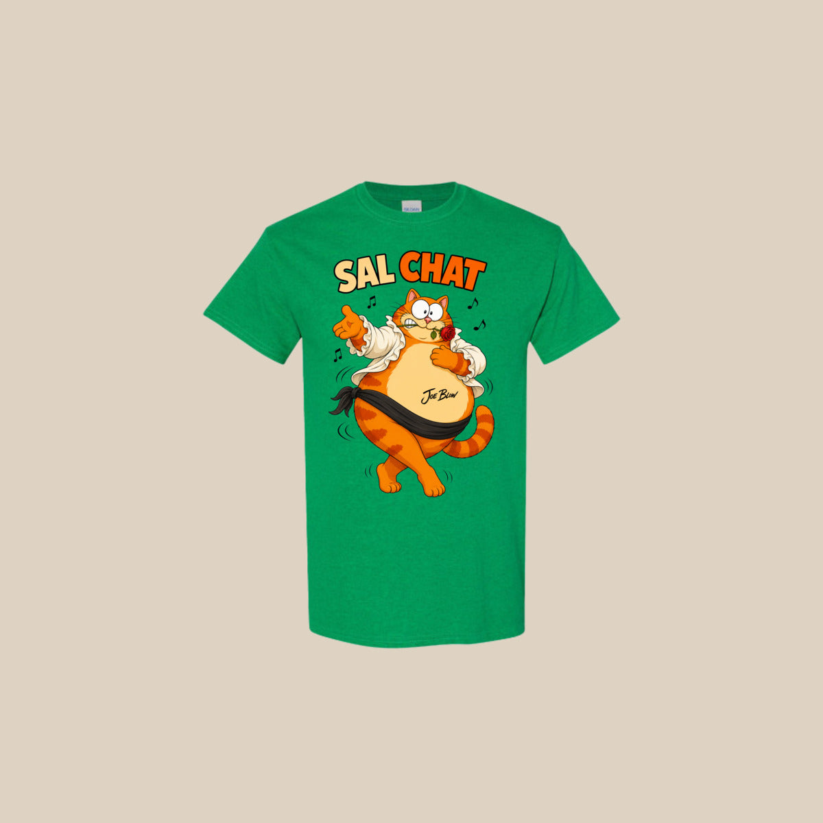 T-shirt SAL-CHAT – Ti-Gus adulte – Antique Irish Green