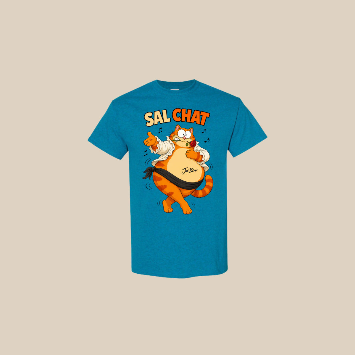 T-shirt SAL-CHAT – Ti-Gus enfant/youth – Antique Sapphire