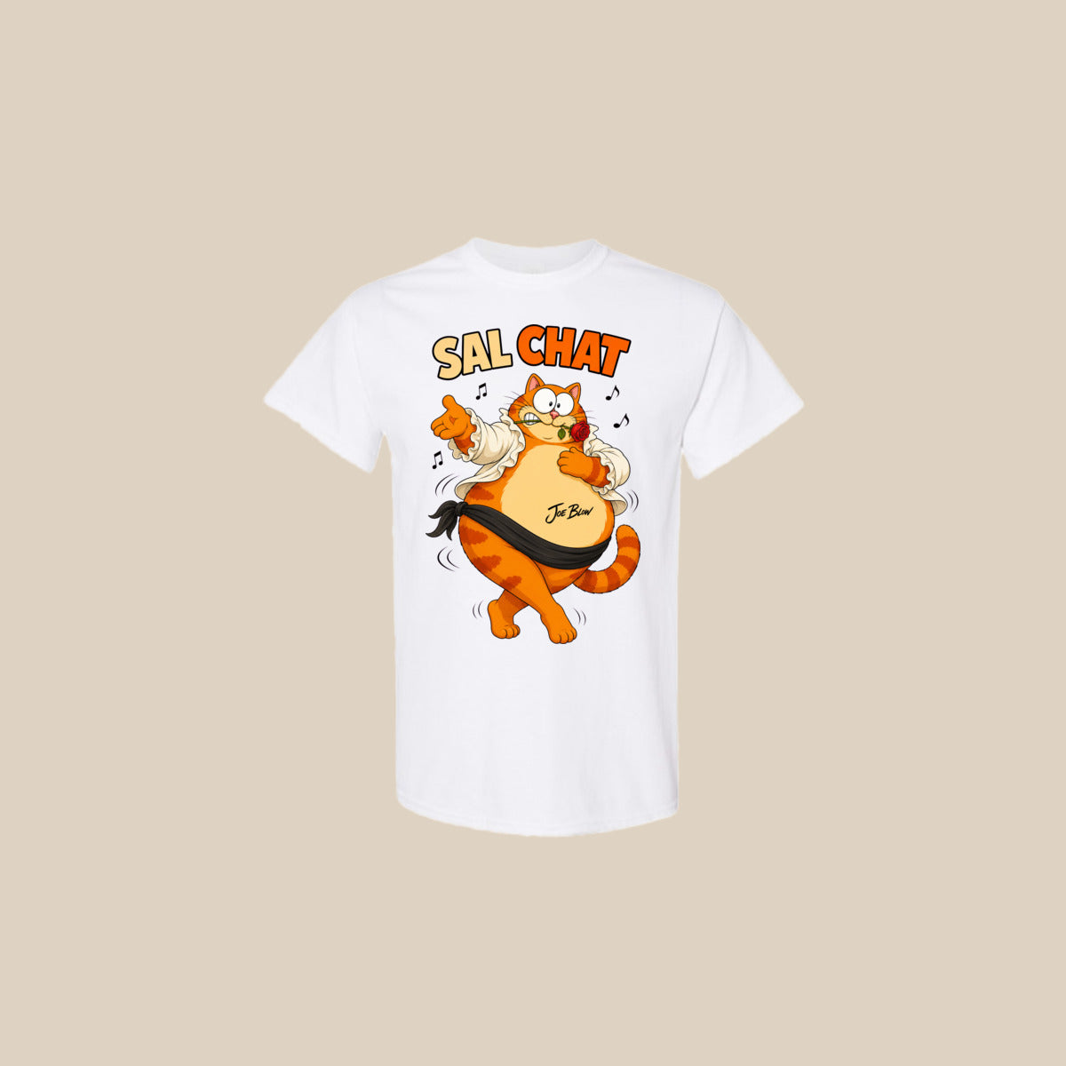 T-shirt SAL-CHAT – Ti-Gus adulte – Blanc