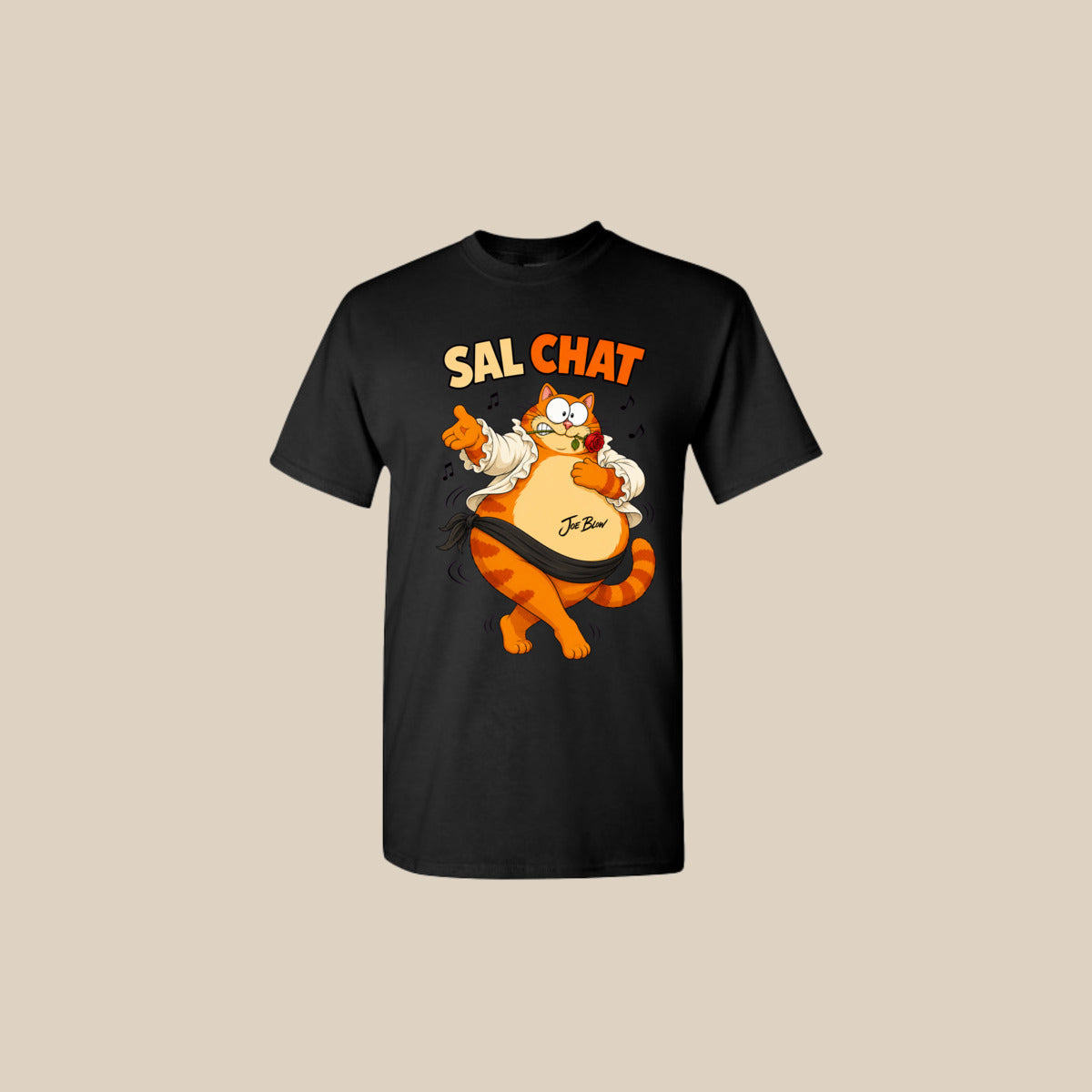 T-shirt SAL-CHAT – Ti-Gus adulte – Noir