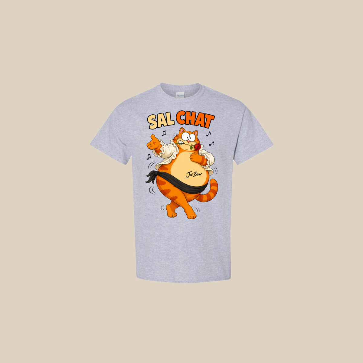 T-shirt SAL-CHAT – Ti-Gus adulte – Sport Grey