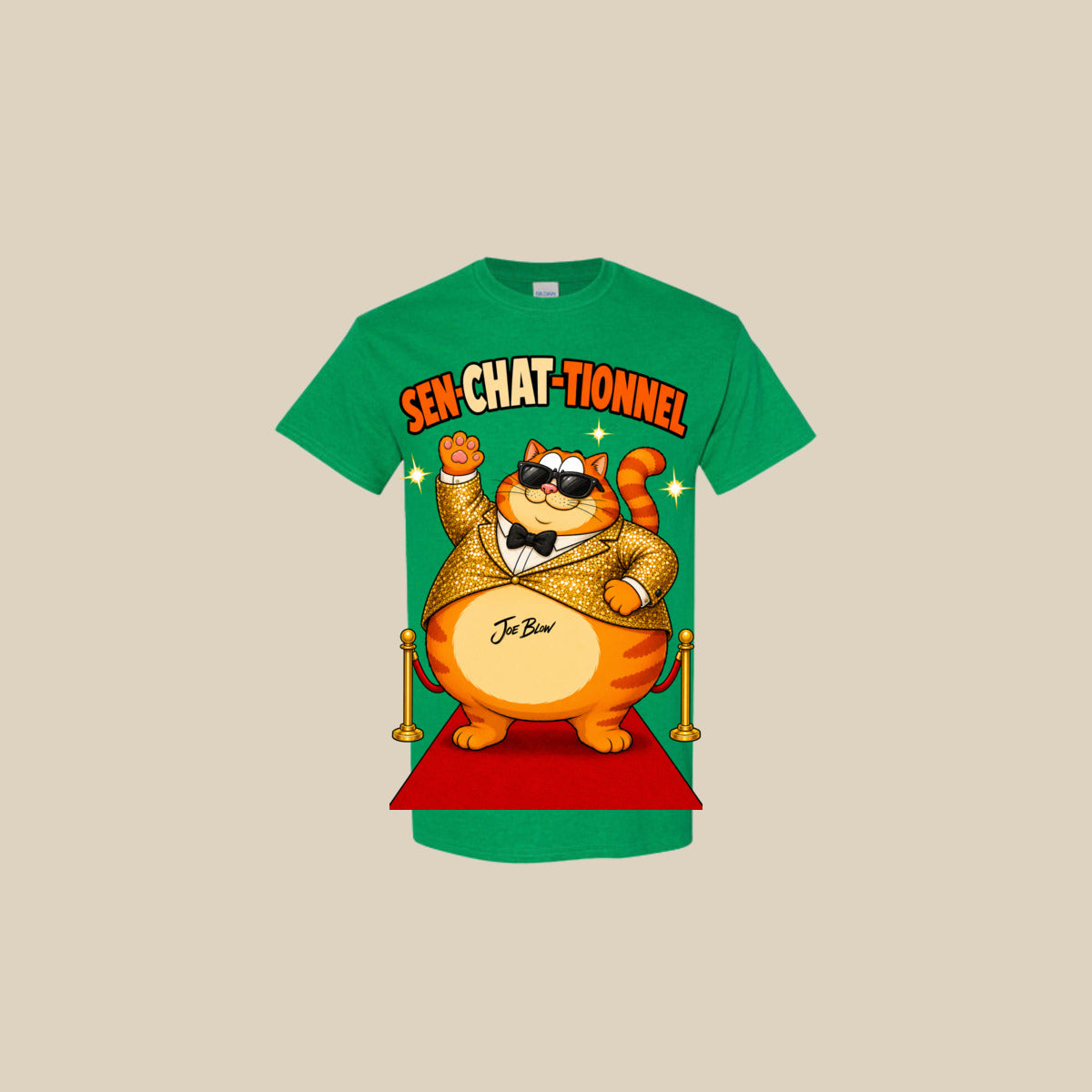 T-shirt SEN-CHAT-TIONNEL – Ti-Gus enfant/youth – Antique Irish Green
