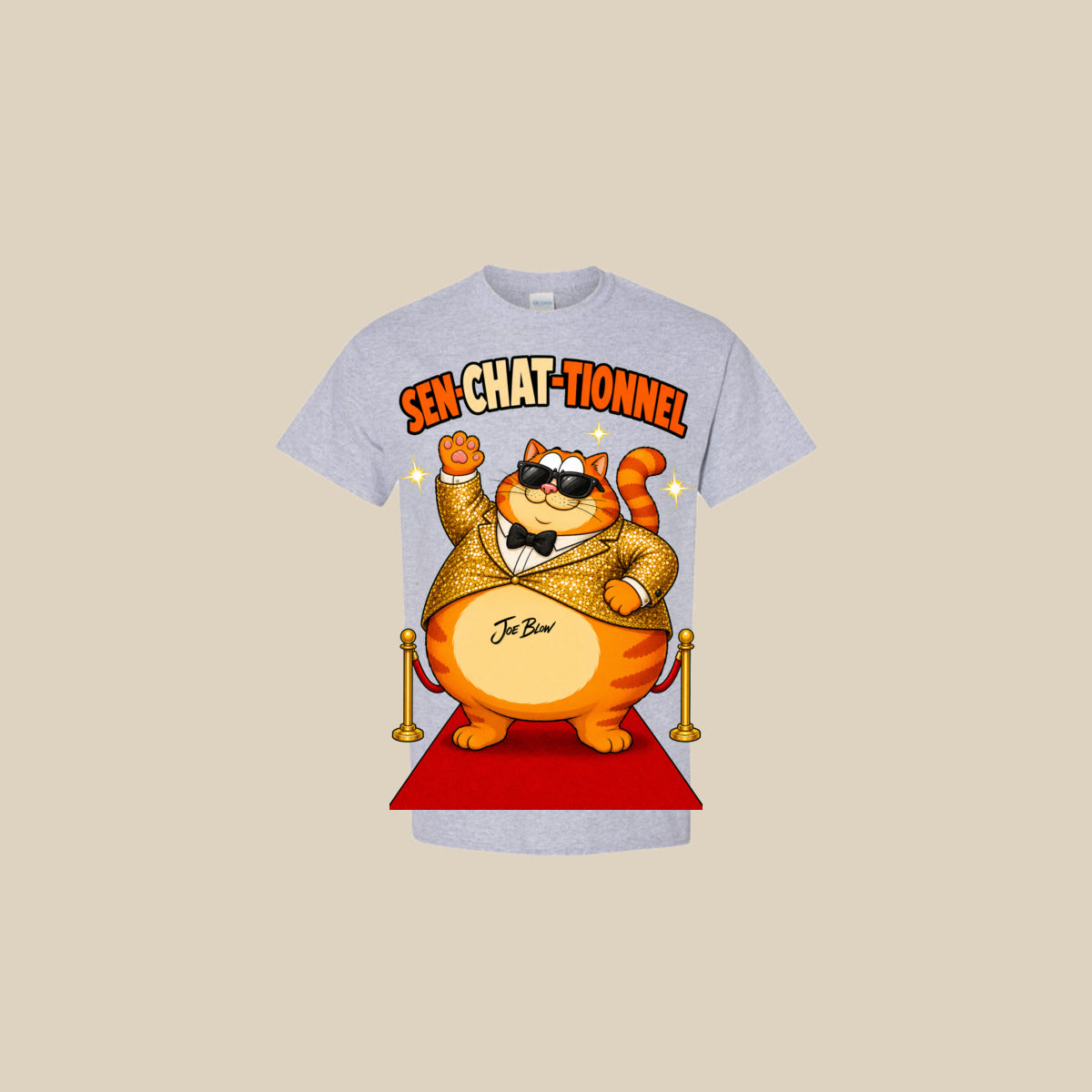 T-shirt SEN-CHAT-TIONNEL – Ti-Gus enfant/youth – Sport Grey